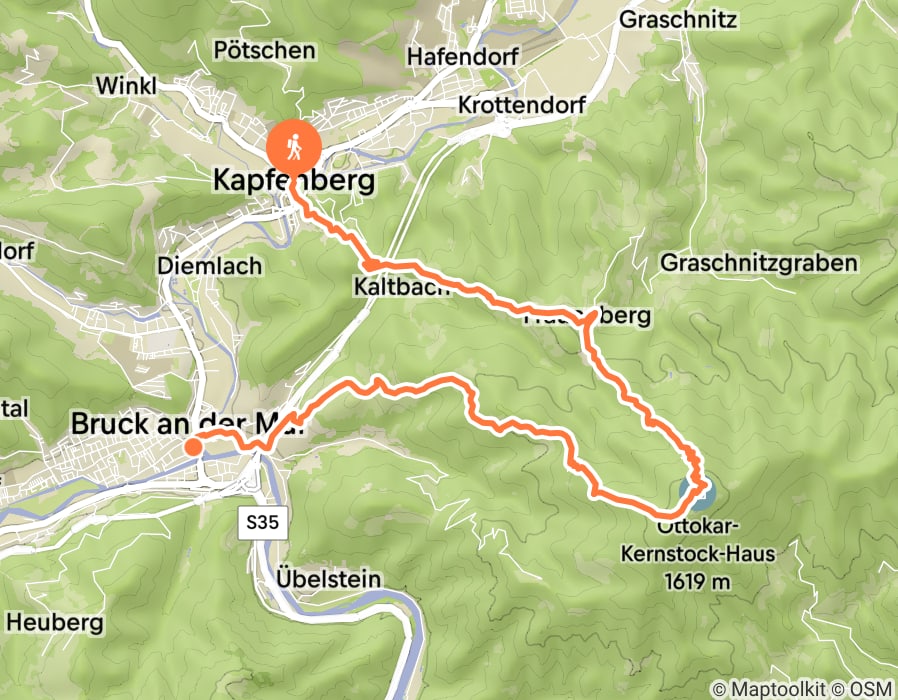 Karte der Tour