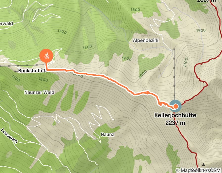 Karte der Tour