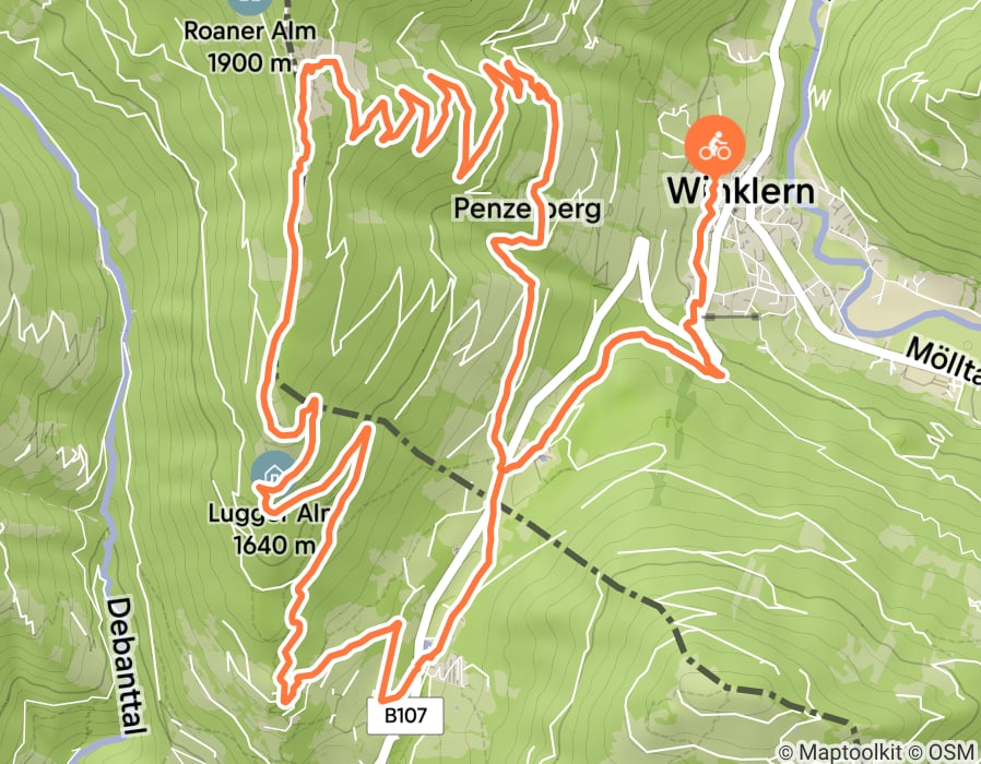 Karte der Tour