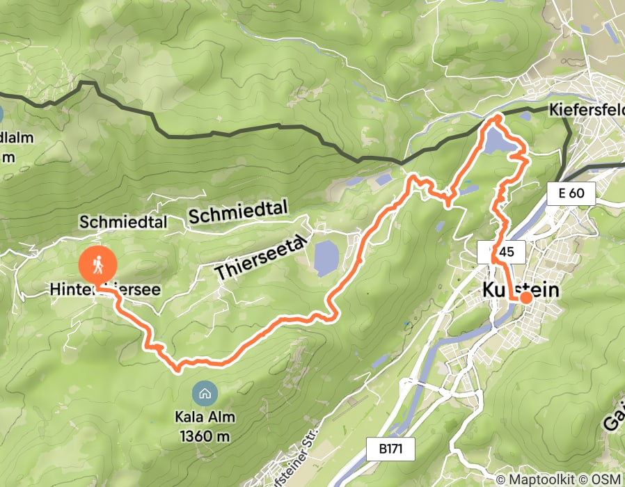 Karte der Tour