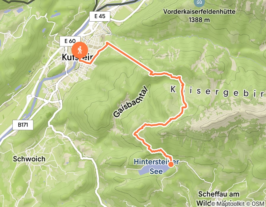 Karte der Tour