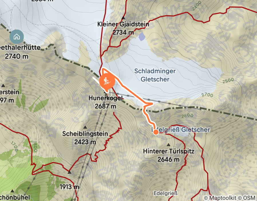 Karte der Tour