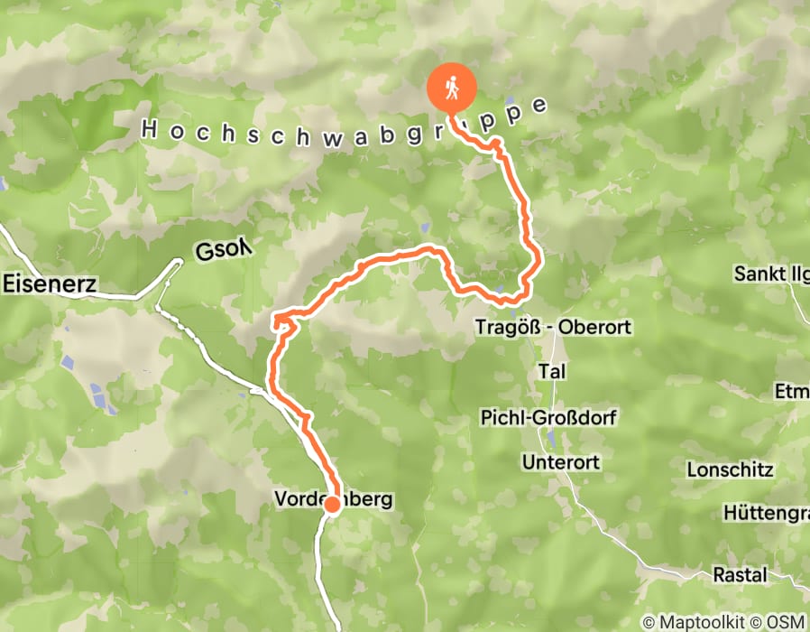 Karte der Tour