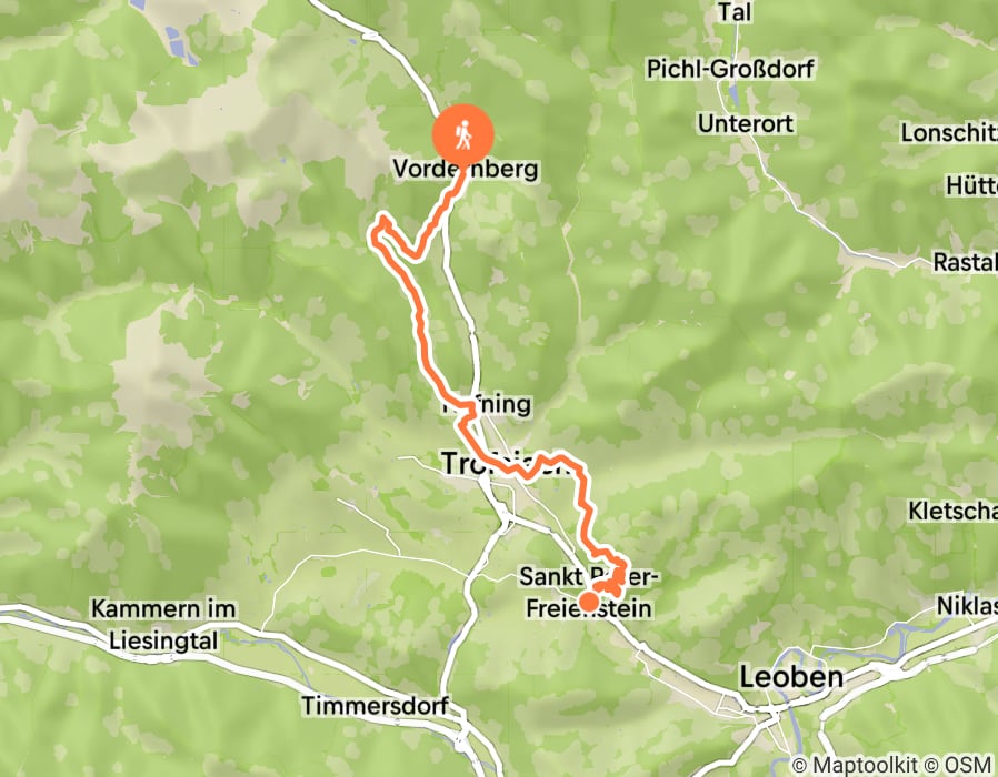 Karte der Tour