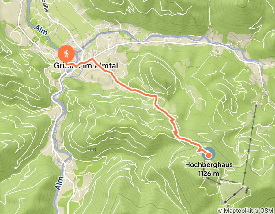 Karte der Tour