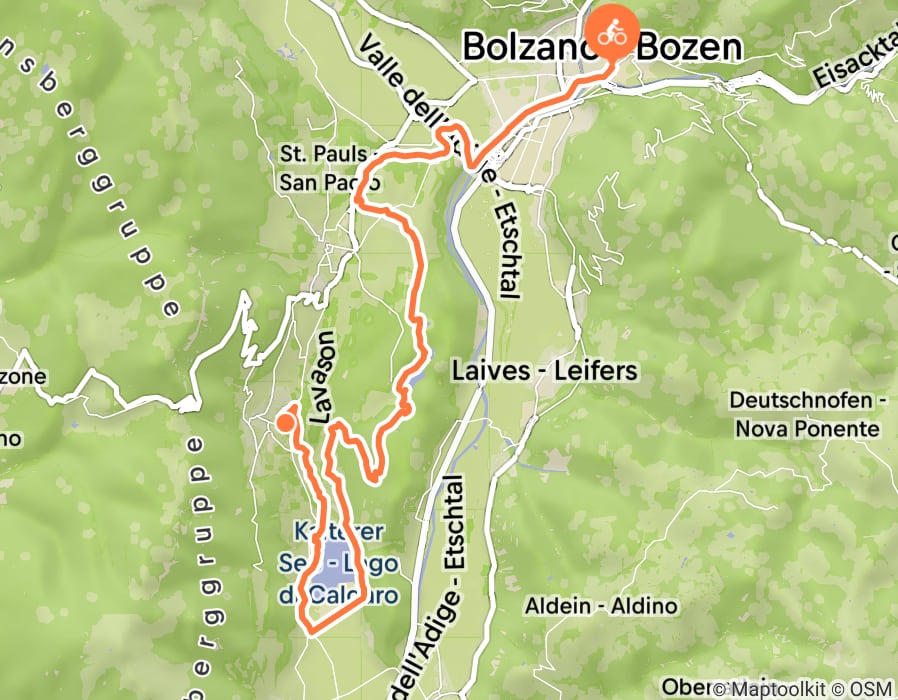 Karte der Tour