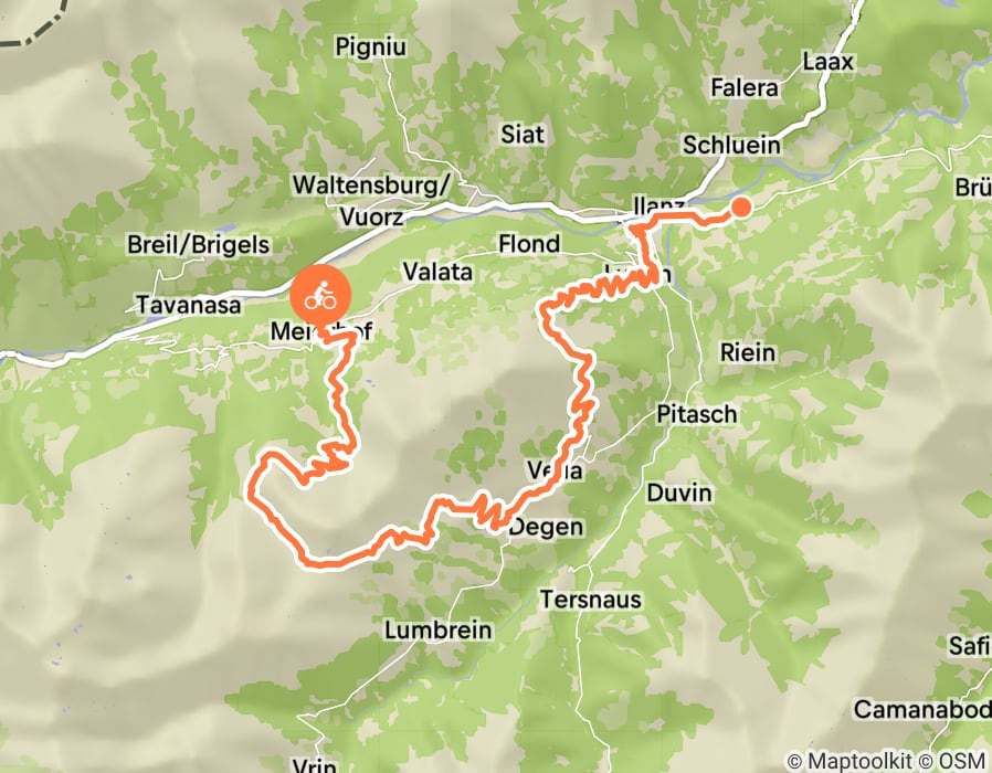Karte der Tour