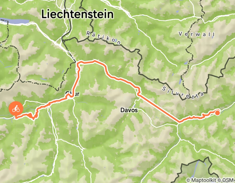 Karte der Tour