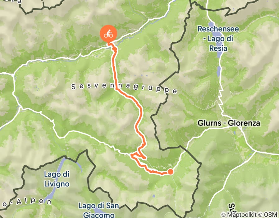 Karte der Tour