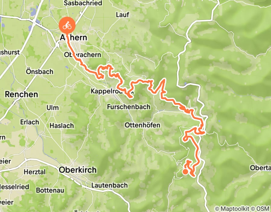 Karte der Tour