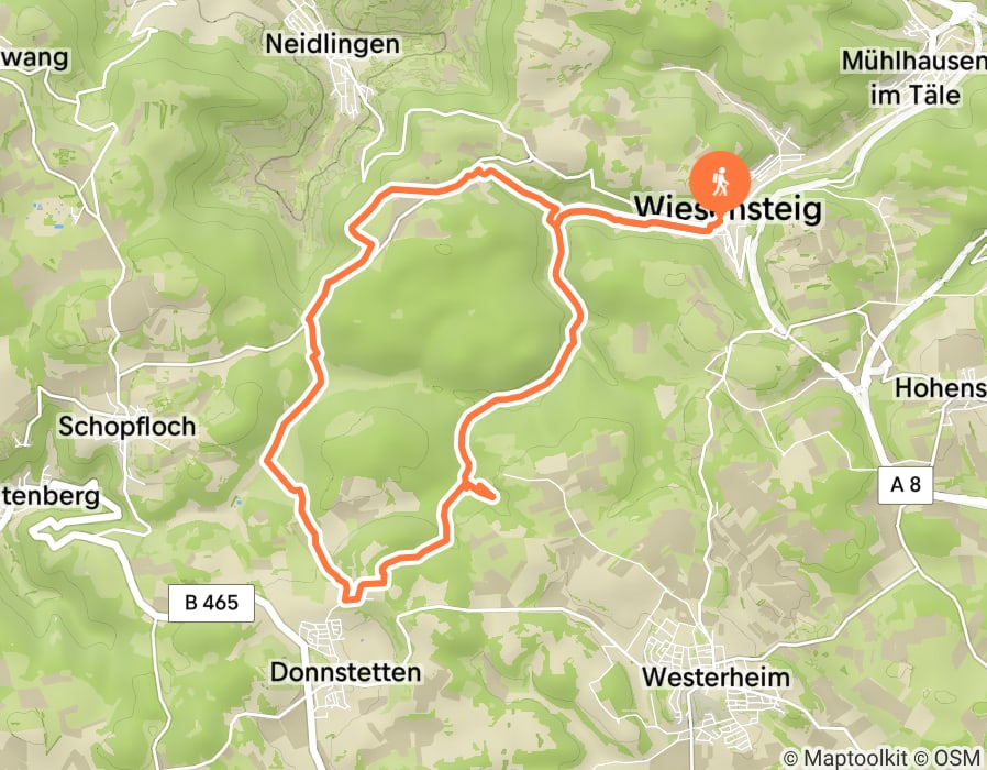 Karte der Tour