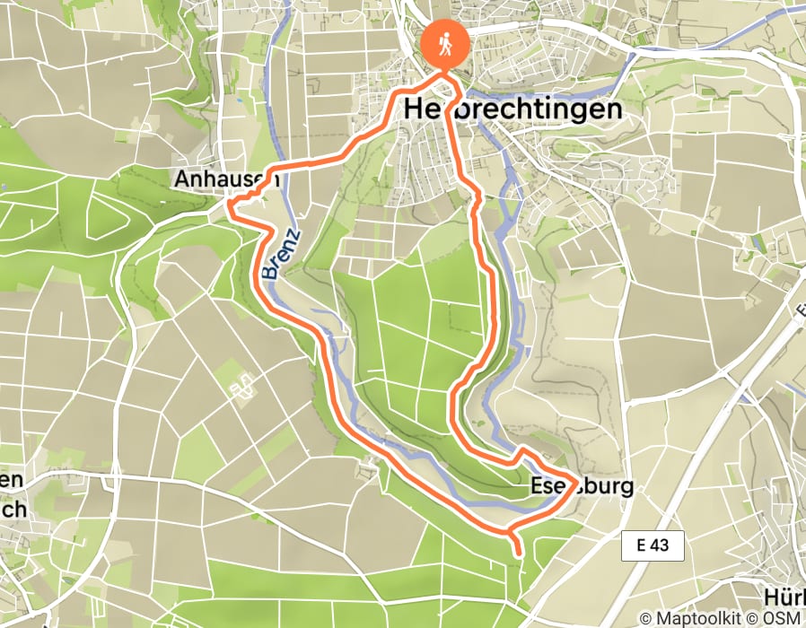 Karte der Tour