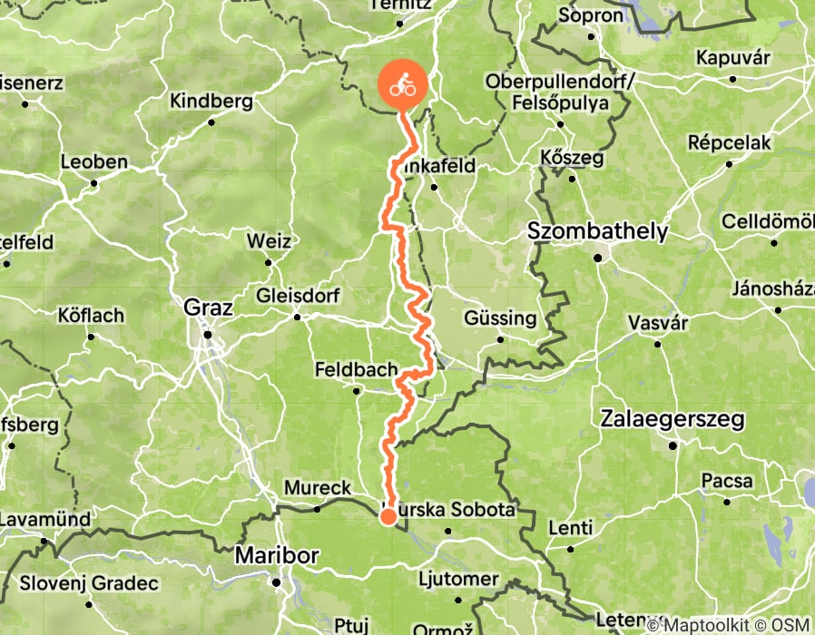 Karte der Tour