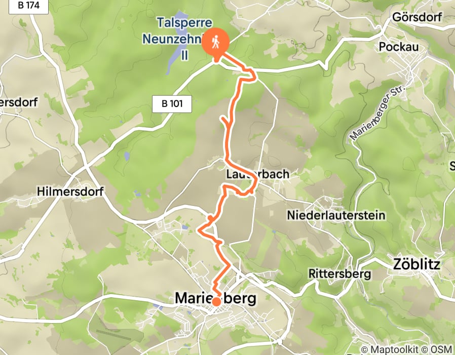 Karte der Tour