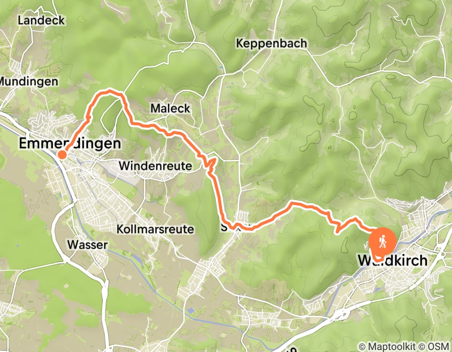 Karte der Tour