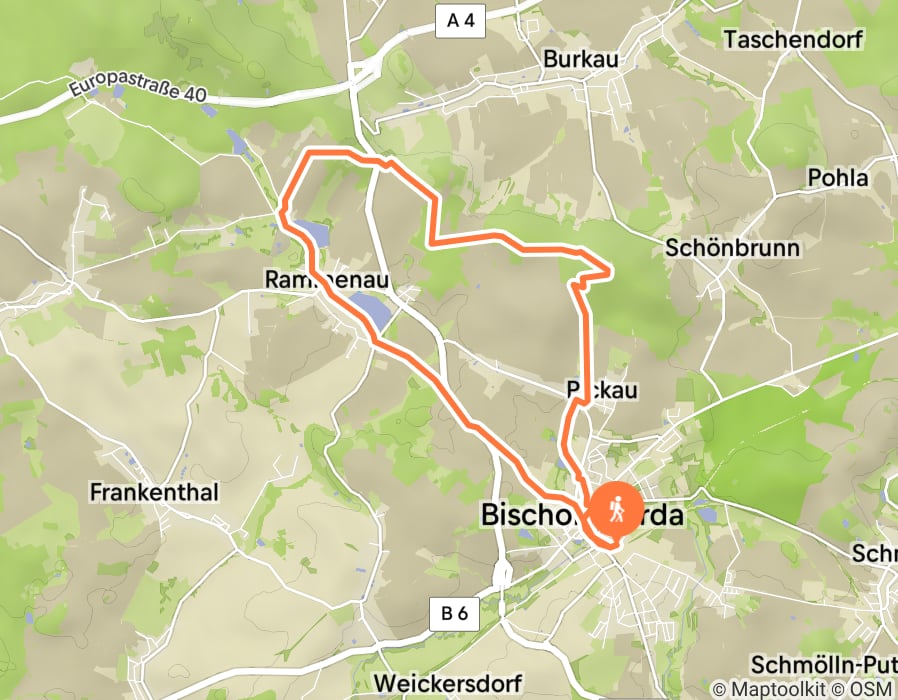 Karte der Tour