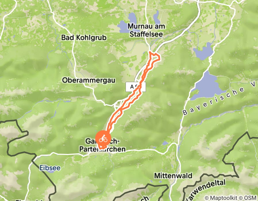 Karte der Tour