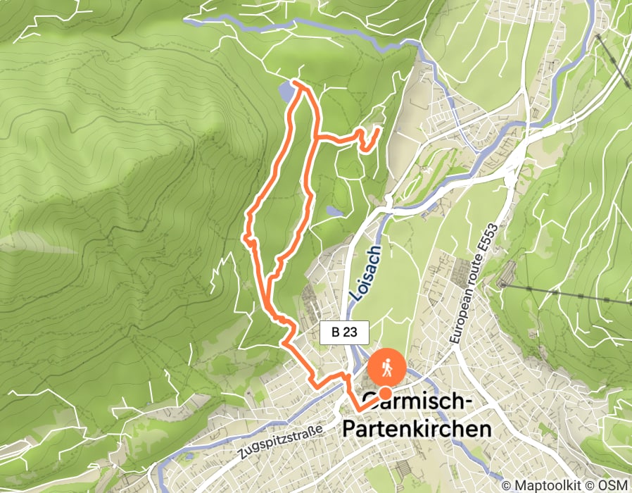 Karte der Tour