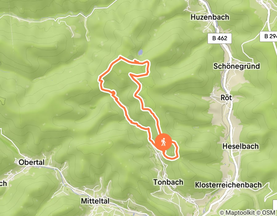 Karte der Tour