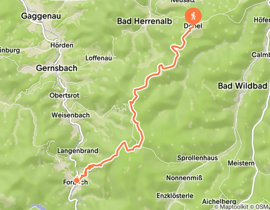 Karte der Tour