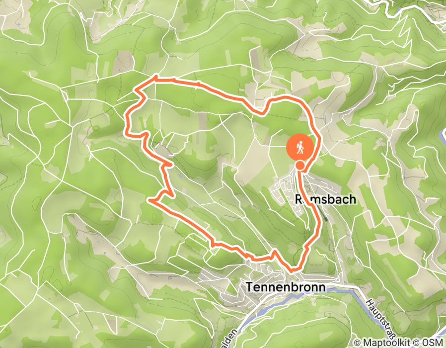 Karte der Tour