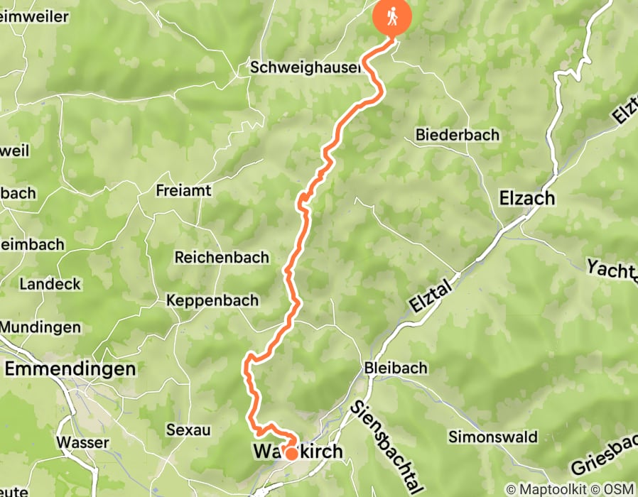 Karte der Tour