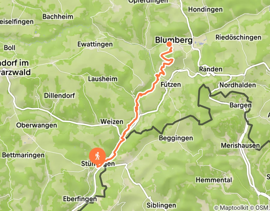 Karte der Tour