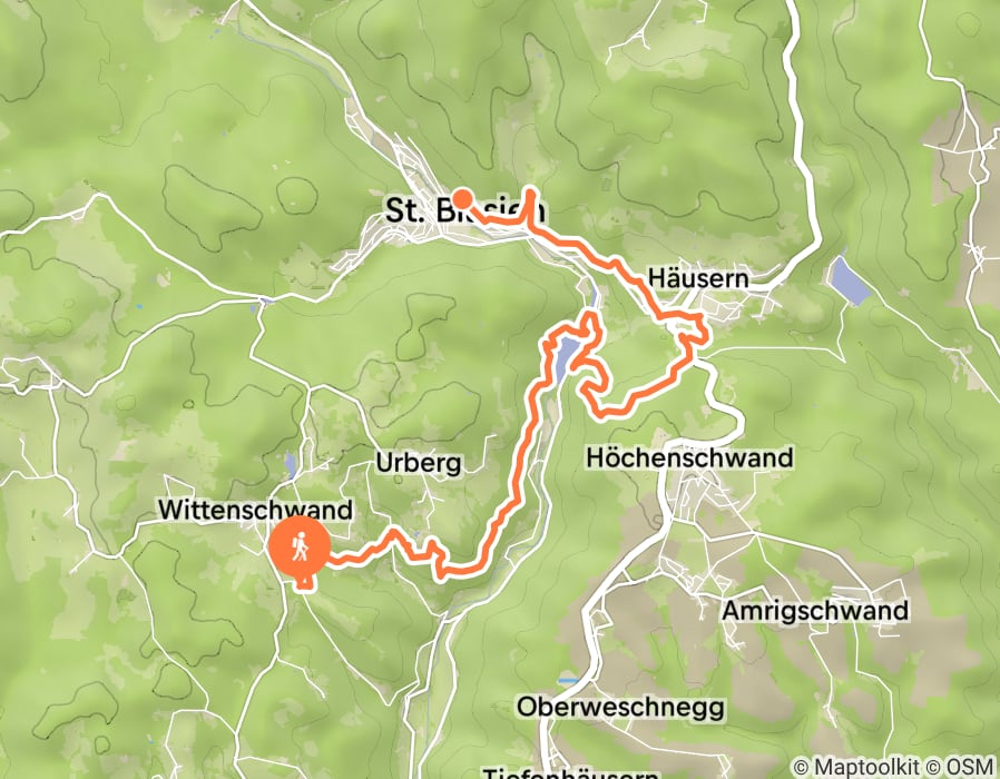 Karte der Tour