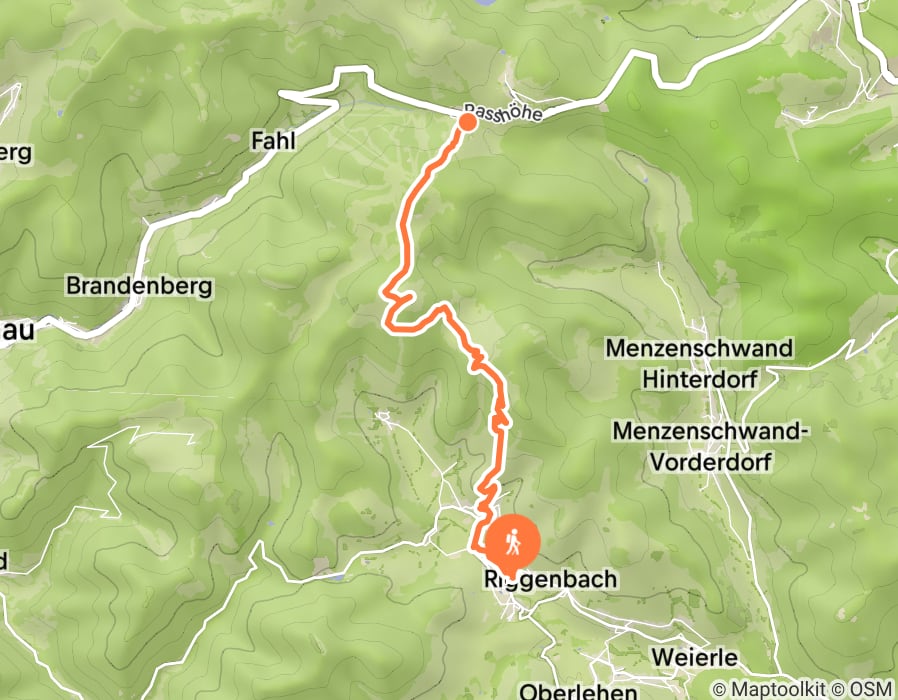 Karte der Tour