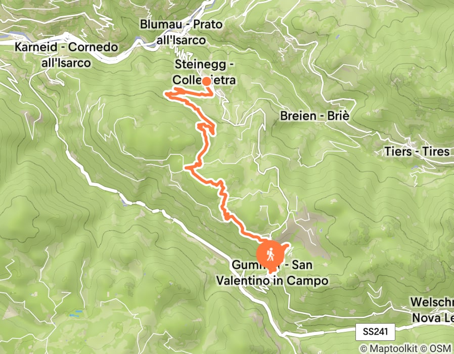 Karte der Tour