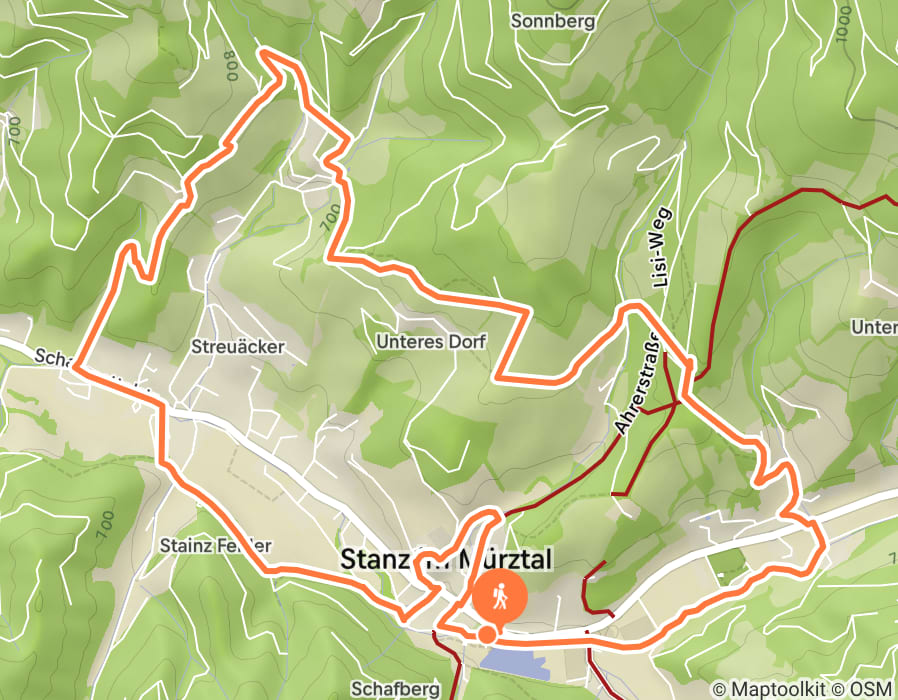 Karte der Tour