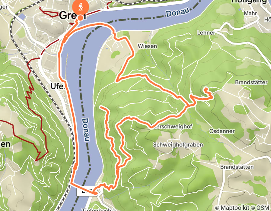 Karte der Tour