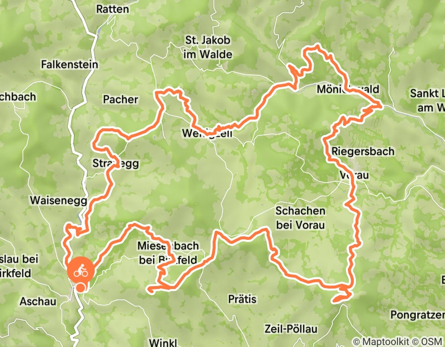 Karte der Tour