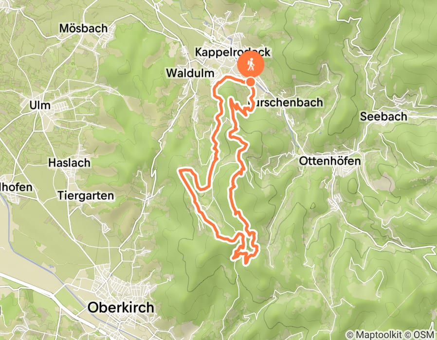 Karte der Tour