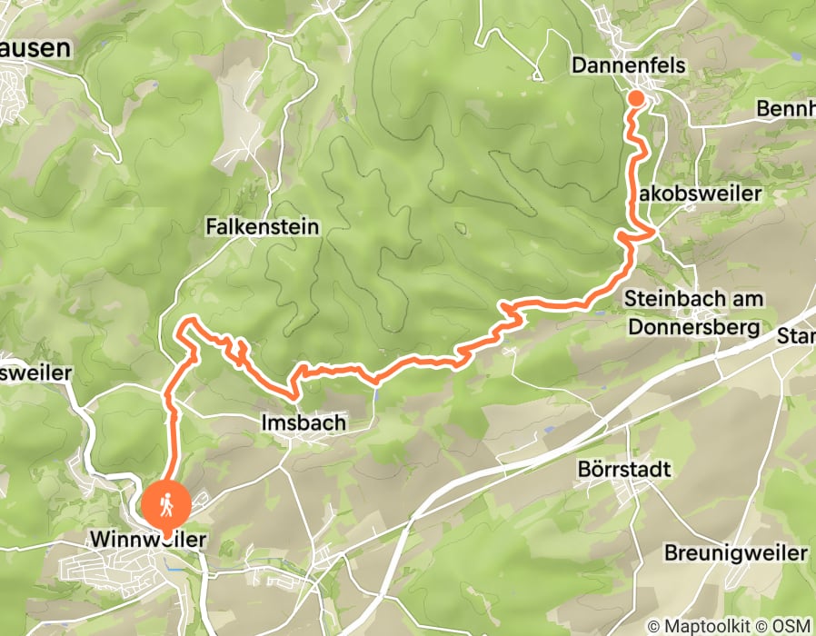 Karte der Tour