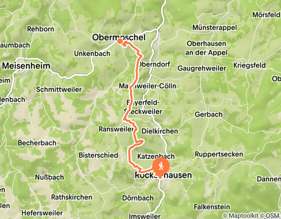 Karte der Tour