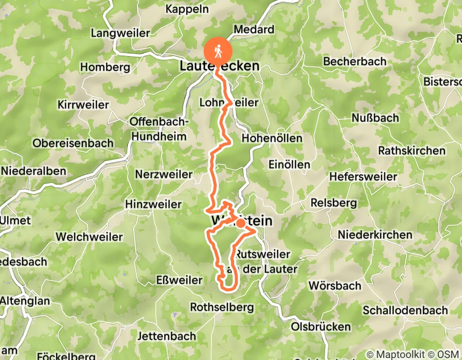 Karte der Tour