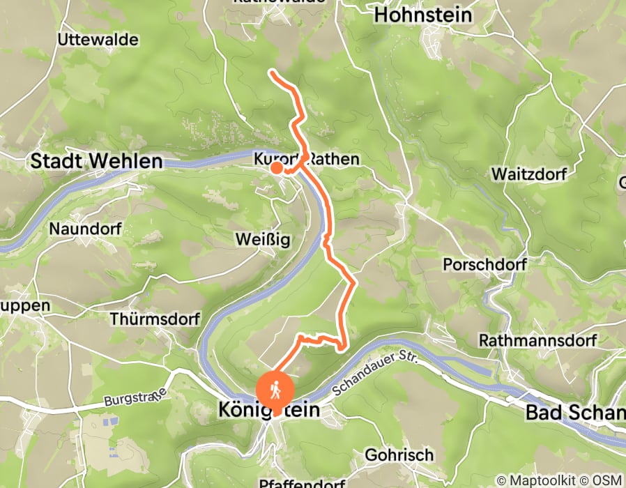 Karte der Tour