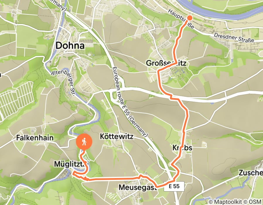 Karte der Tour