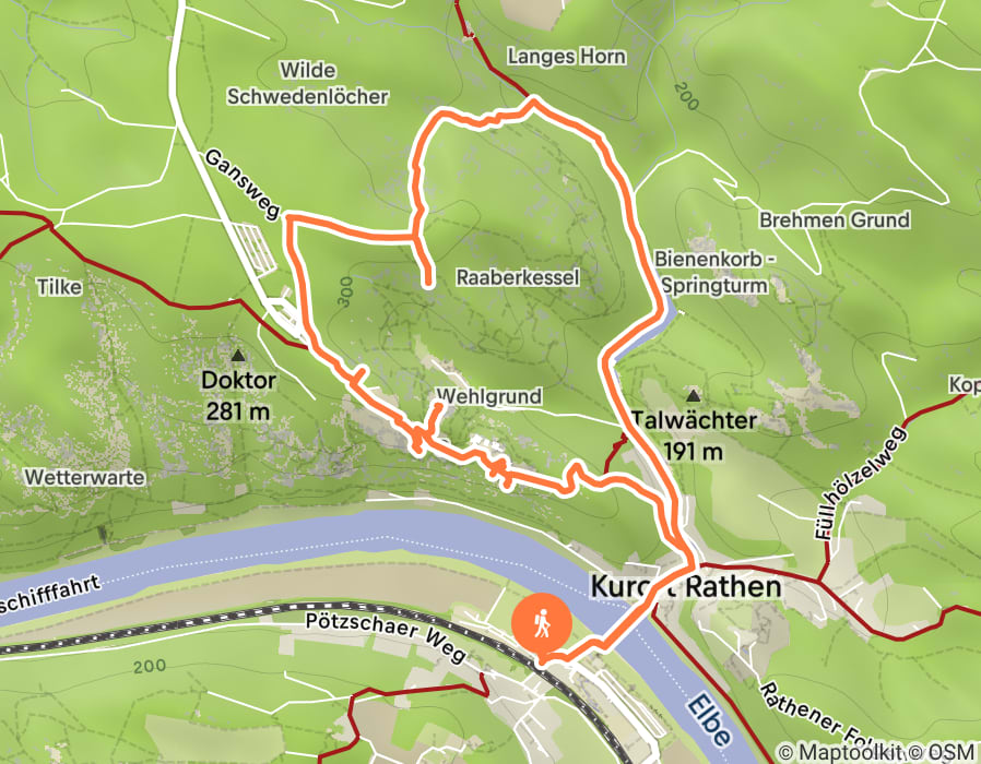 Karte der Tour