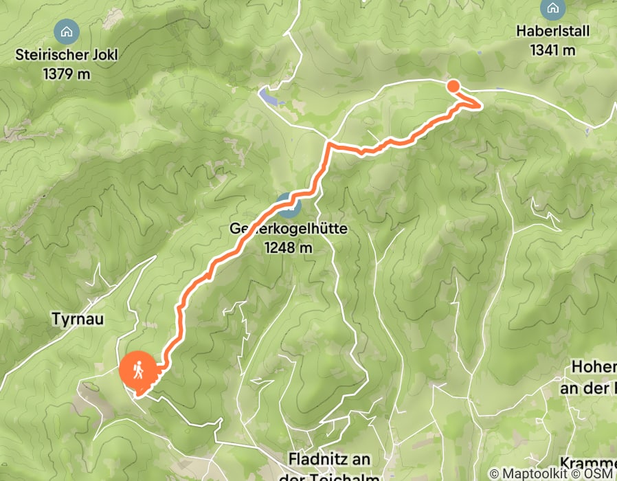Karte der Tour