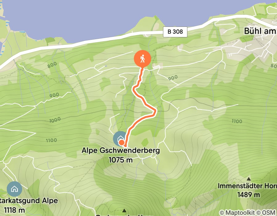 Karte der Tour