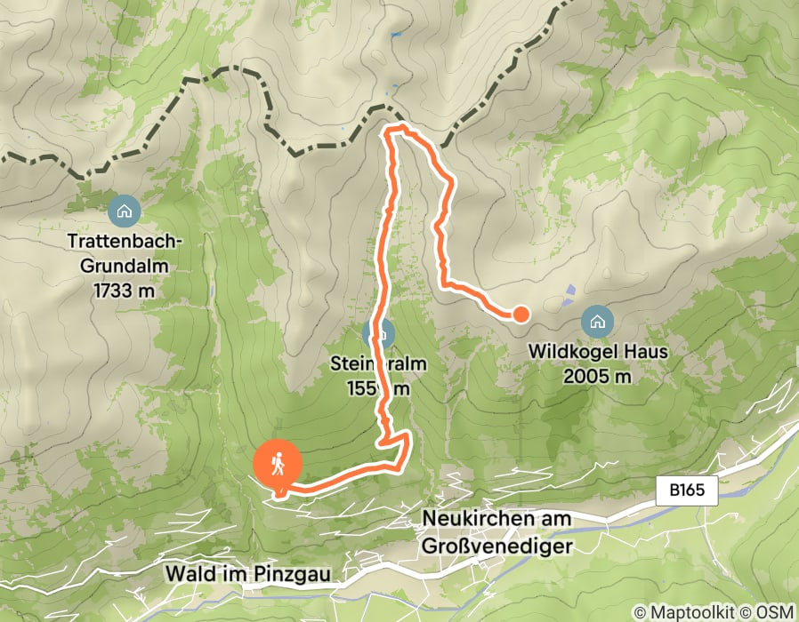 Karte der Tour