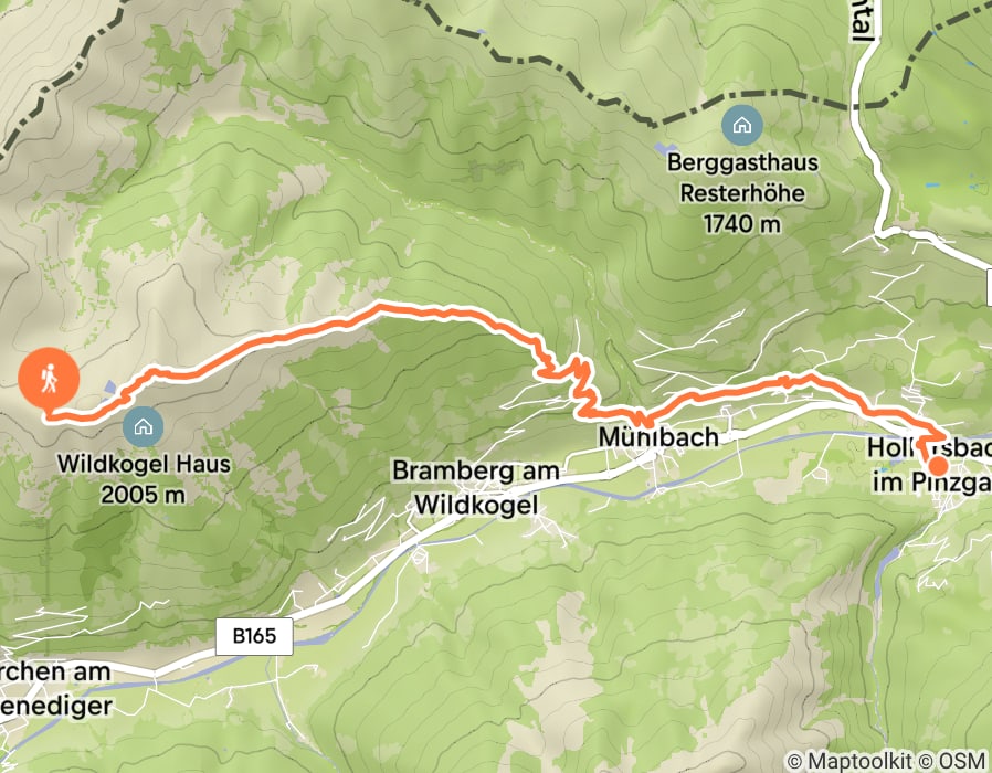 Karte der Tour