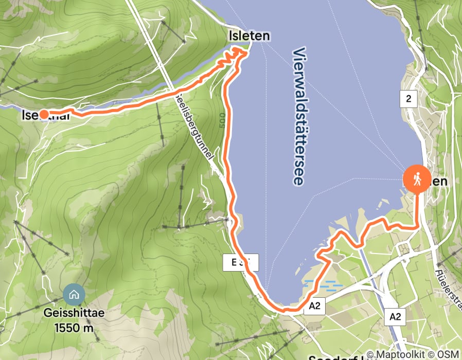 Karte der Tour