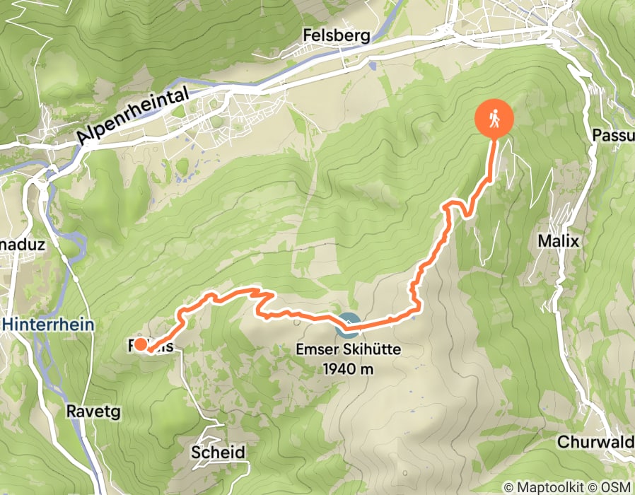 Karte der Tour