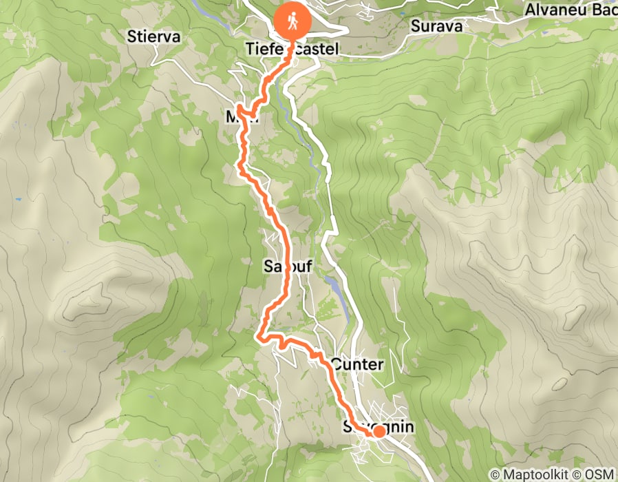 Karte der Tour