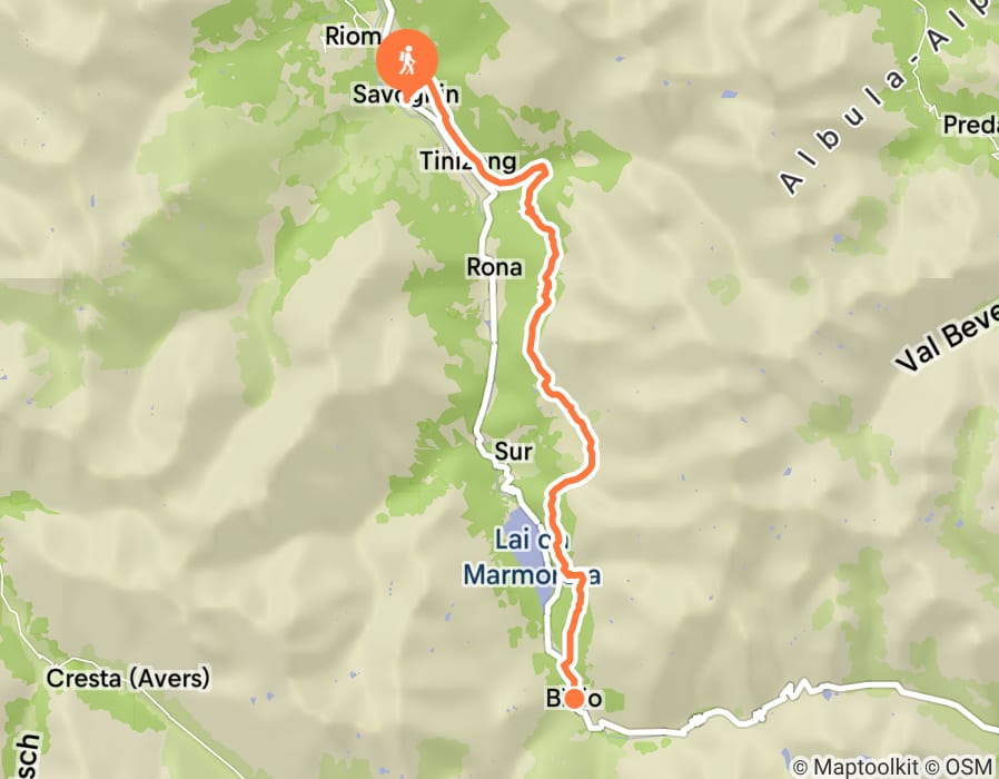 Karte der Tour