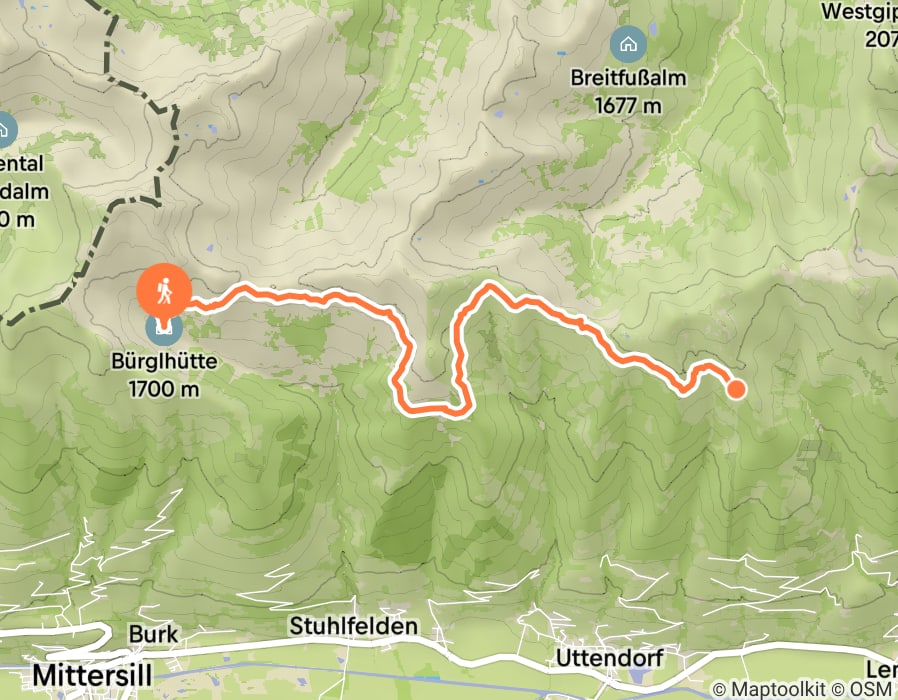 Karte der Tour
