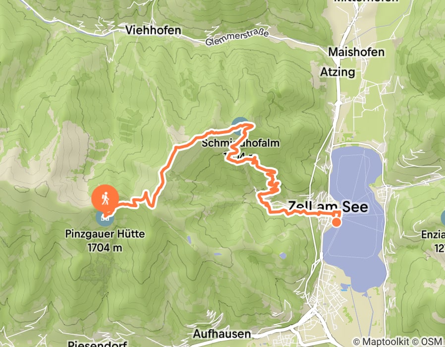 Karte der Tour